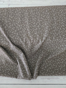 Exclusive Design- Dark Olive Petite Vines Poly Slub {by the half yard}