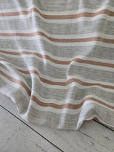 Charcoal & Tobacco Slubbed Cotton Rayon Linen Blend {by the half yard}