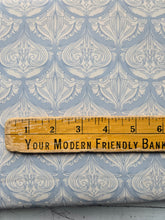 Exclusive Design- Dusty Blue & Cream Damask Print {by the half yard}