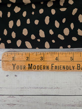 Black & Mocha Spots Silky Polyester {by the half yard}