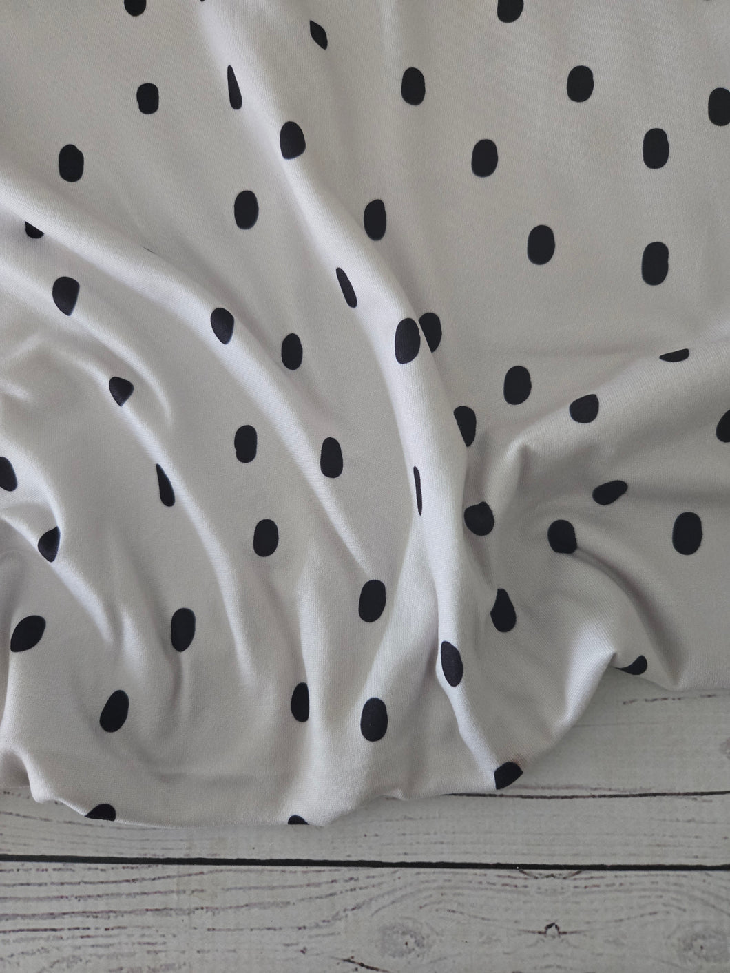 Spot Print Double Brushed Poly (DBP) Knit {by the half yard}