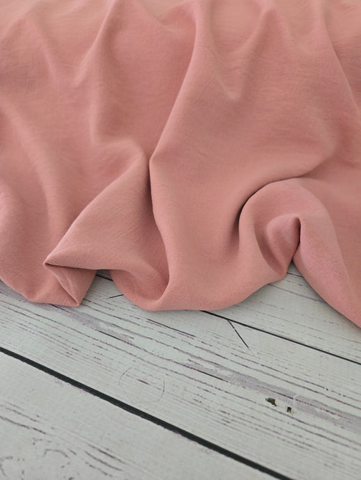 Solid Terra Cotta Rose Opaque Air Flow 100% Polyester {by the half yard}