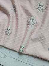 Exclusive Design- Blush Octopus Print Swiss Dot Knit {by the half yard}