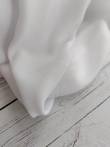 Solid White Georgette Lining {by the half yard}