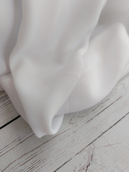 Solid White Georgette Lining {by the half yard}