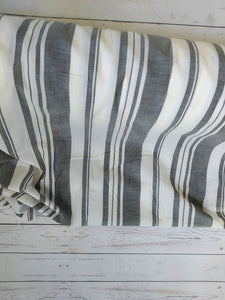Charcoal Stripe Cotton {by the half yard}