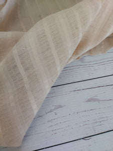 Natural Stripe Cotton Gauze {by the half yard}