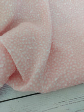 Pink & White Spot Print Swiss Dot Rayon Challis {by the half yard}
