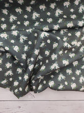 *REMNANT* 1 Yd- Exclusive Design- Dusty Olive Petite Peony Print