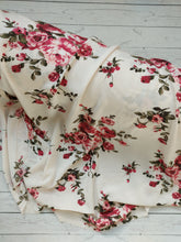 Ivory & Rose Floral Rayon Crepe {by the half yard}