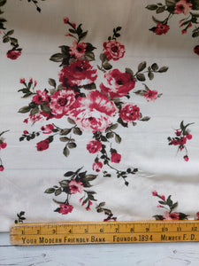 Ivory & Rose Floral Rayon Crepe {by the half yard}