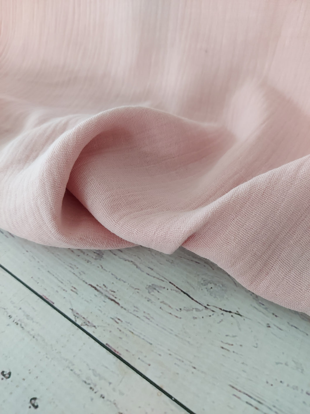Barely Pink Double Gauze Cotton {by the half yard}