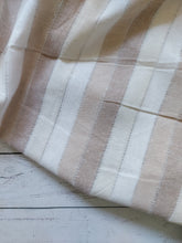 Taupe, Tan & Cream Cotton Stripes {by the half yard}